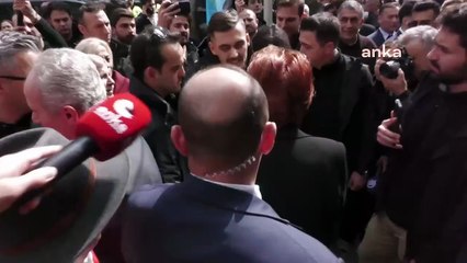 Akşener'in yanına giden genç, adayın yüzüne bakarak söyledi: Oy vermeyeceğim