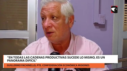 Guillermo Fachinello se refirió al cierre temporario de la fábrica de terciados Henter “en todas las cadenas productivas sucede lo mismo”
