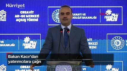 Bakan Kacır: Türkiye, güçlü sanayi ve teknolojisi, istikrarlı siyasi yapısıyla umut ışığı oluyor