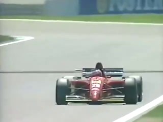F1 – Gerhard Berger (Ferrari V12) lap in qualifying – Spain 1995