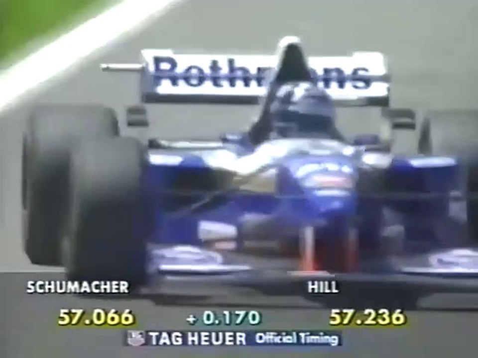 F1 – Damon Hill (Williams Renault V10) laps in qualifying – Spain 1995