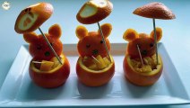 How To Make Orange Bear - Fruit Cutting and Carving Trick - Fruit Decoration Ideas - Fruit Art