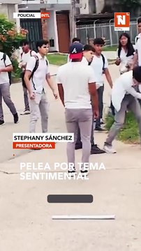Estudiantes se agarraron a los golpes por supuesto tema sentimental en Santa Cruz