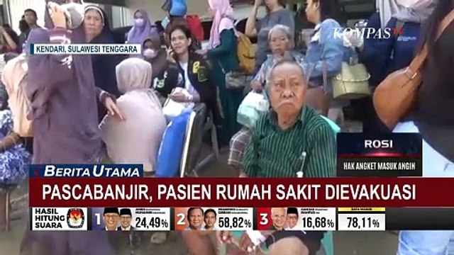Pasca Terjangan Banjir Bandang, TNI-Polri Evakuasi 20 Pasien RS Santa Anna Kota Kendari