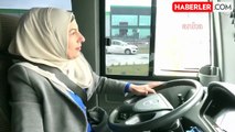 Aksaray'da Tek Kadın Servis Şoförü: Herkes Sevdiği İşi Yapmalı