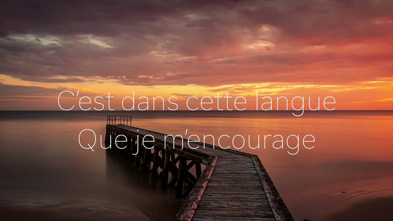 Sylvain Verne - Dans ma langue - (Lyrics vidéo) - 2k -