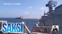 Video ng pag-rescue sa crew ng barkong tinamaan ng missile attack ng Houthi, inilabas ng Indian Navy; 2 Pinoy patay sa pag-atake | Saksi
