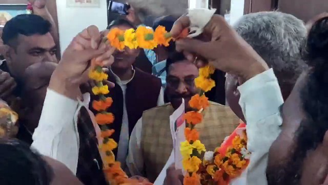 अलवर भाजपा कार्यालय पहुँचे केंद्रीय मंत्री भूपेंद्र यादव, देखे वीडियो