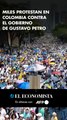 Miles protestan en Colombia contra el gobierno de Gustavo Petro