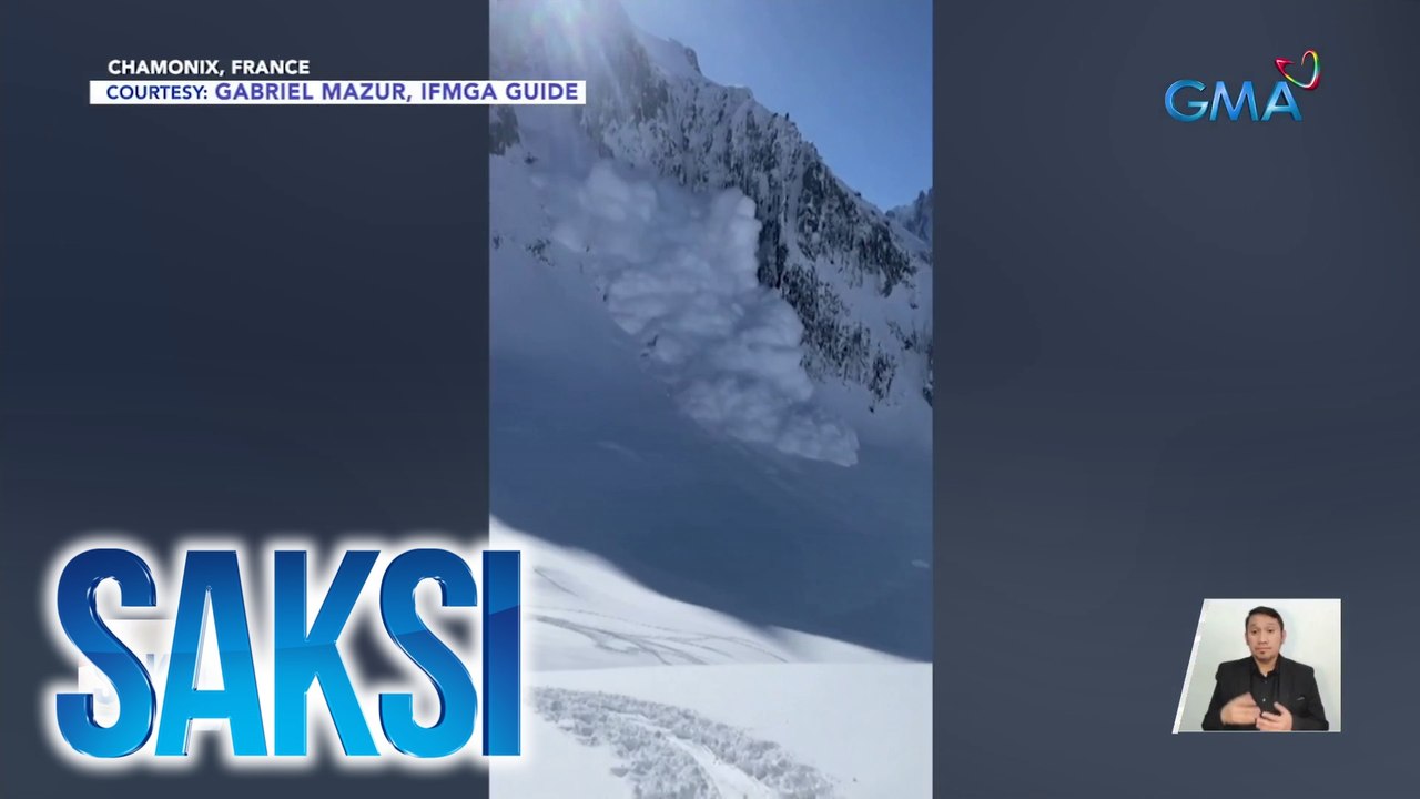 Malalaking tipak ng yelo at niyebe, bumulusok pababa ng bundok | Saksi