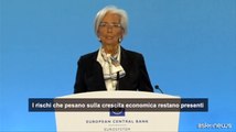 Lagarde: crescita eurozona resta debole, graduale ripresa nel 2024