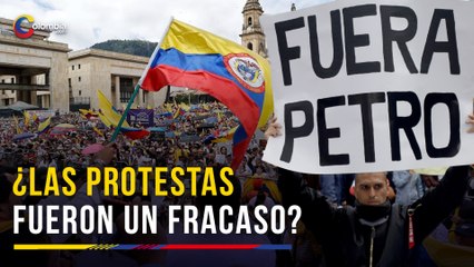 下载视频: ¿Un fracaso? Así se vivió la jornada de manifestaciones contra Petro en Bogotá