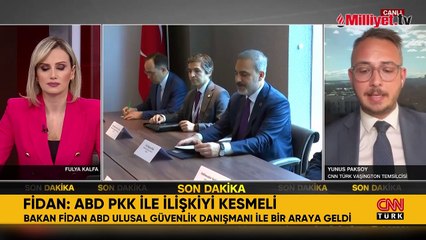 Bakan Fidan'dan ABD'de PKK'lı gündemli görüşme