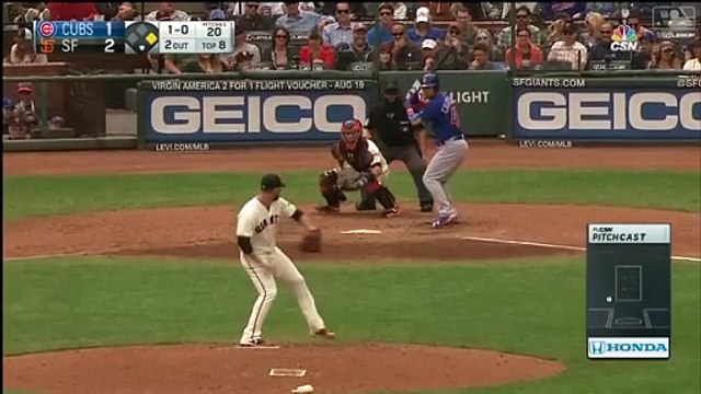 CHC_SF_ Contreras pulls up lame hustling to first(480P)