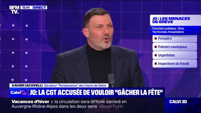 Grèves pendant les Jeux Olympiques: Les JO, c'est avant tout le fair-play, aujourd'hui la CGT joue l'anti-jeu , pour le sénateur Xavier Iacovelli (Renaissance)