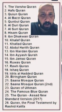 Don't Judge the Bible for the different versions when the Quran has different versions too.