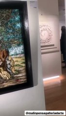 Le opere dell'artista andriese Guantario alla mostra "Le donne nell'arte" di Torino - foto e video