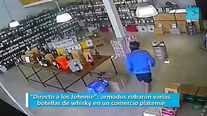 "Directo a los Johnnie": armados robaron varias botellas de wisky en un comercio platense