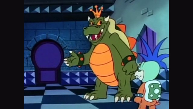 Adventures of SUper Mario Bros 3 Cartoon Funny Moments - Larry Koopa (Cheatsy Koopa) Backstabs and Betrays his Own Dad Bowser Koopa