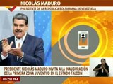 Pdte. Maduro invita al pueblo a participar en la inauguración de la primera zona de juventud