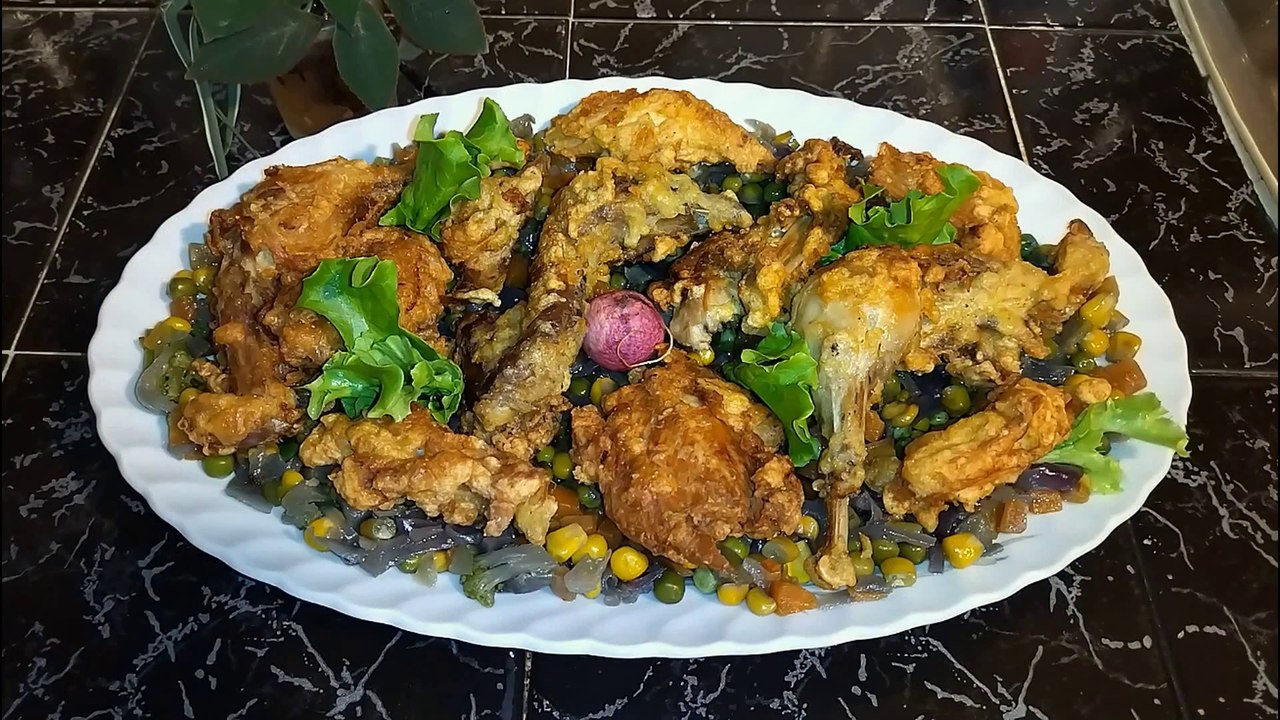 Colchis Pheasant breaded with stewed vegetables  Bulgaria