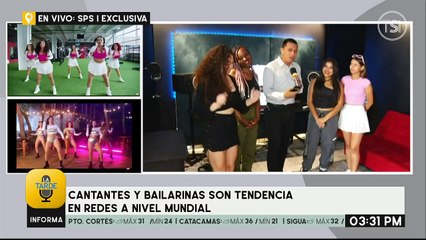 Saraí Espinal y demás presentadores de 'La Tarde' bailan 'Rica y apretadita' de 'Las Catrachas'