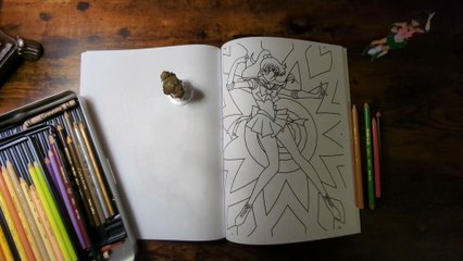ASMR | Color With Me | No Talking | Sailor Moon Coloring Book