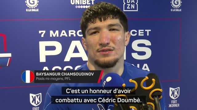PFL Paris - Baki : Un honneur d'avoir combattu avec Doumbè, mais c'était juste un adversaire de plus