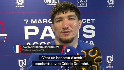 PFL Paris - Baki : "Un honneur d'avoir combattu avec Doumbè, mais c'était juste un adversaire de plus"