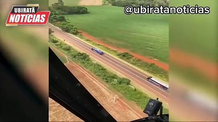 Operação cinematográfica intercepta dois ônibus com contrabando na região de Goioerê