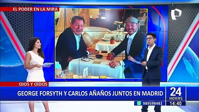 George Forsyth y Carlos Añaños juntos en Madrid: ¿Buscan presencia en las elecciones presidenciales 2026?