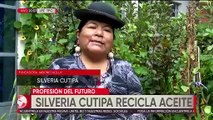 Silveria Cutipa, la mujer aymara y química de profesión que recicla aceite para convertirlo en jabón y otros productos de limpieza