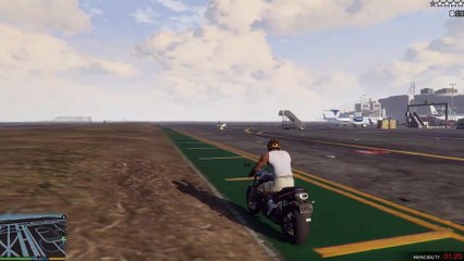 Motor Bike Chase 5 star wanted level GTA 5