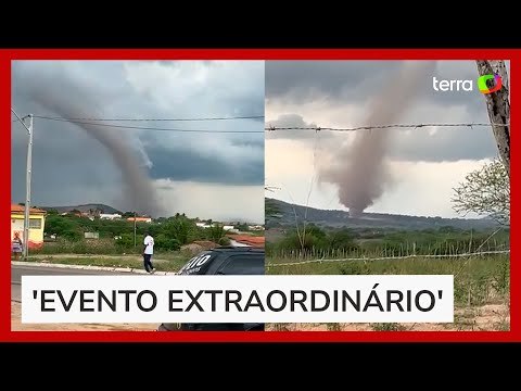 Tornado com ventos de até 117 Km/h destelha casas e assusta moradores em Alagoas