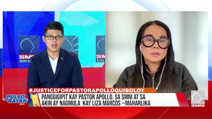 Panggigipit kay Pastor Apollo, sa SMNI at sa akin ay nagmula kay Liza Marcos —Maharlika