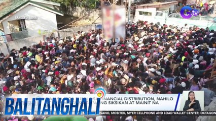 Ilan sa mga pumila sa financial distribution, nahilo at nahimatay sa gitna ng siksikan at mainit na panahon | BT