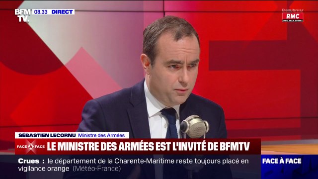 Guerre en Ukraine: Nous ne sommes plus dans la même situation qu'il y a 2 ans affirme Sébastien Lecornu, Ministre des Armées