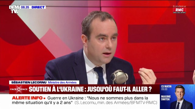 Guerre en Ukraine: l'hypothèse d'envoyer des troupes au sol combattantes n'est pas mise sur la table , affirme Sébastien Lecornu