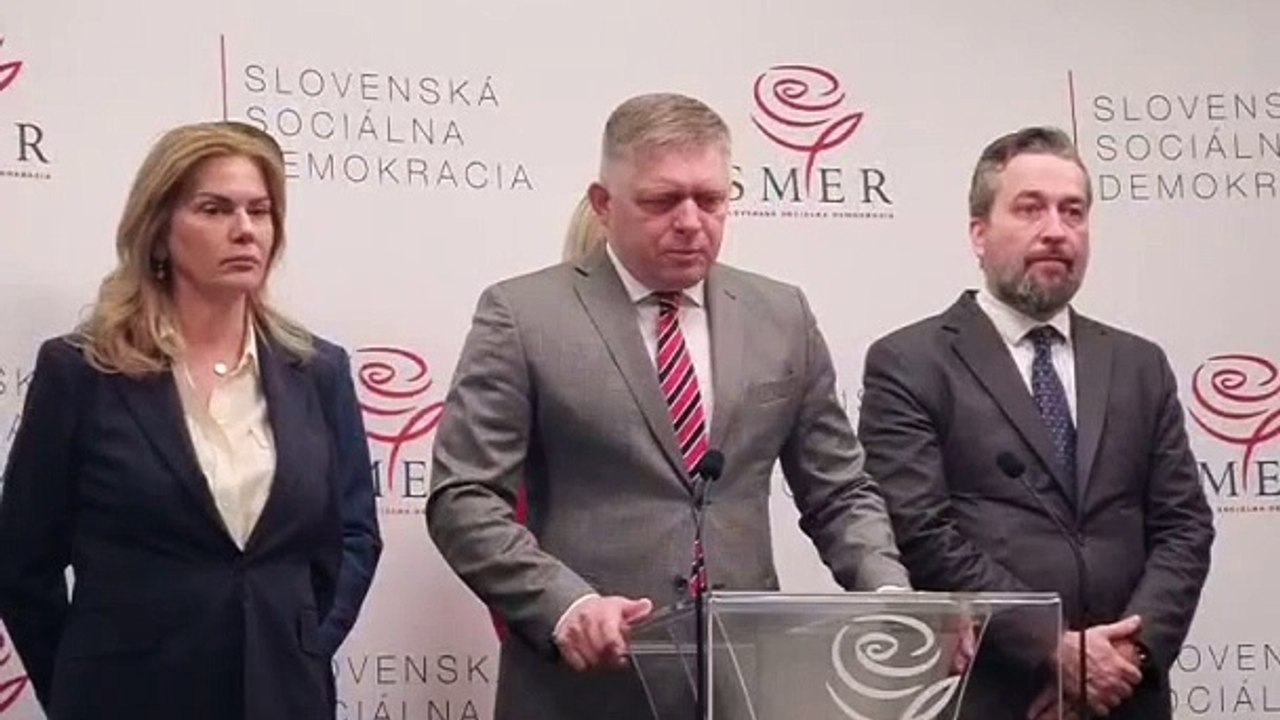 ZÁZNAM: Kandidátku Smeru-SD povedie M. Beňová, nasleduje Ľ. Blaha a E. Kaliňák