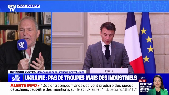 Ce qui suffira à faire gagner l'Ukraine c'est [...] une accélération de l'envoi d'armes de plus en plus sophistiquées , estime Bernard Guetta (député européen Renew Europe)