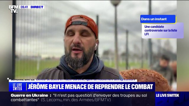 On pourra faire une grève des livraisons , déclare Jérôme Bayle, éleveur
