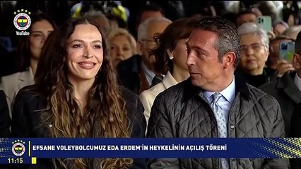 TVF Başkanı, Eda Erdem'e "Adam gibi adam" dedi; Ali Koç şaşkınlığını gizleyemedi
