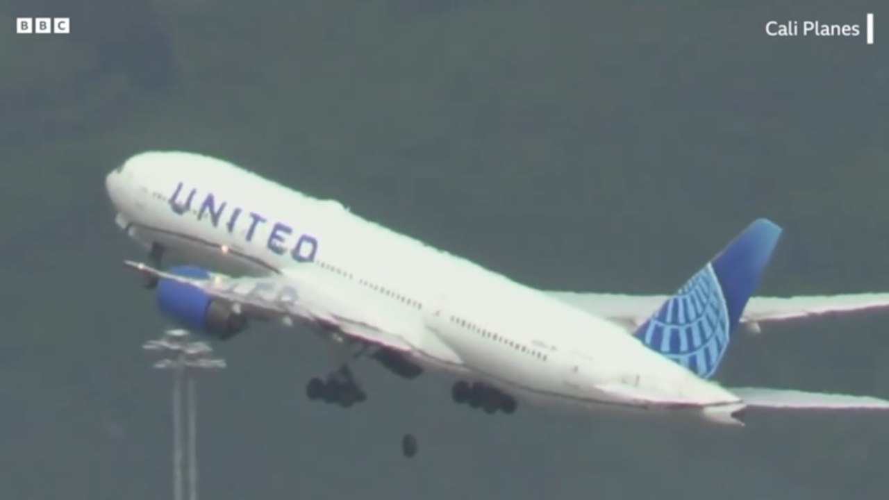 ABD'de bir uçak kalkış sırasında iniş takımlarındaki lastiklerden birini kaybetti