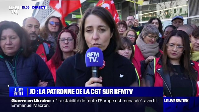 Grèves pendant les JO: Nous souhaitons que la situation des travailleurs soit réglée [...] avec des conditions dignes , souligne Sophie Binet
