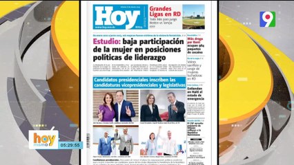 Titulares de prensa dominicana viernes 08 de marzo 2024 | Hoy Mismo