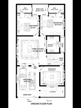 7 Marla Beautiful House Planning and 3D Front Elevation | Sahiwal Architecture & Designer