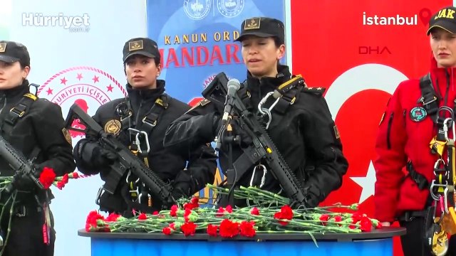 Kadın komandolar 15 Temmuz Şehitler Köprüsü’nden halatla indi