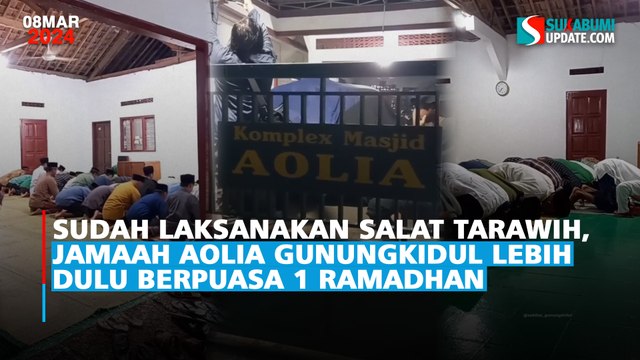Sudah Laksanakan Salat Tarawih Rabu Malam, Jamaah Aolia Gunungkidul Lebih Dulu Berpuasa 1 Ramadhan