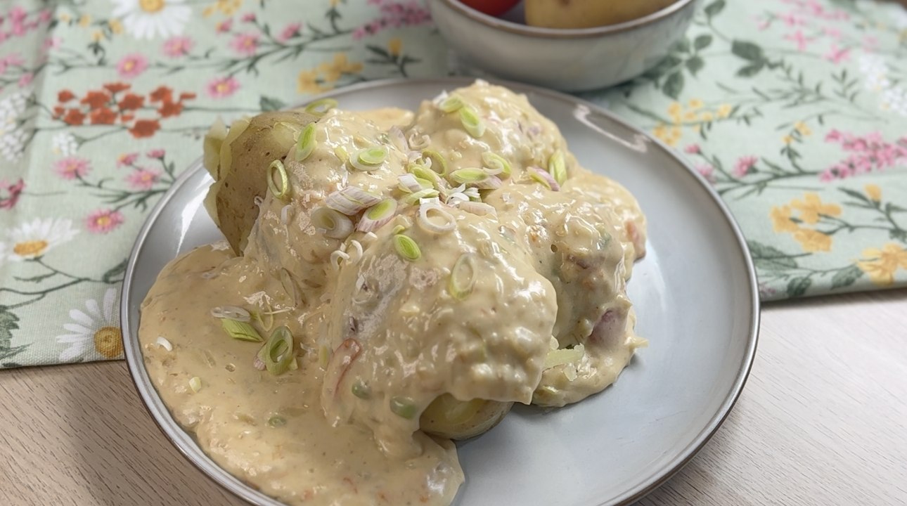 Papas chorreadas