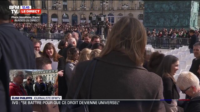 IVG dans la Constitution: ces femmes qui ont assisté à la cérémonie regrettent que la chanson Debout les femmes n'ait pas été chantée